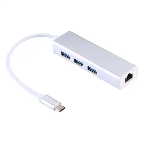 USB-C hub 4-u-1 sa Gigabit LAN priključkom i 3× USB 3.0