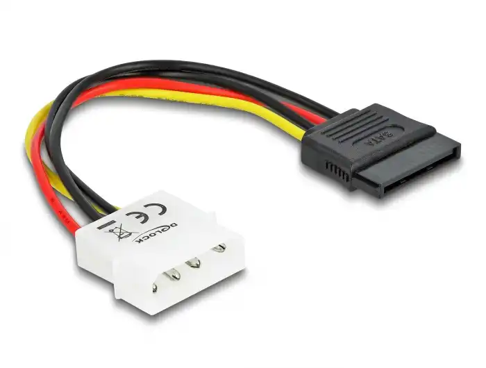 Kettz NK-K015 Molex 4-pin na SATA 15-pin adapter 15 cm