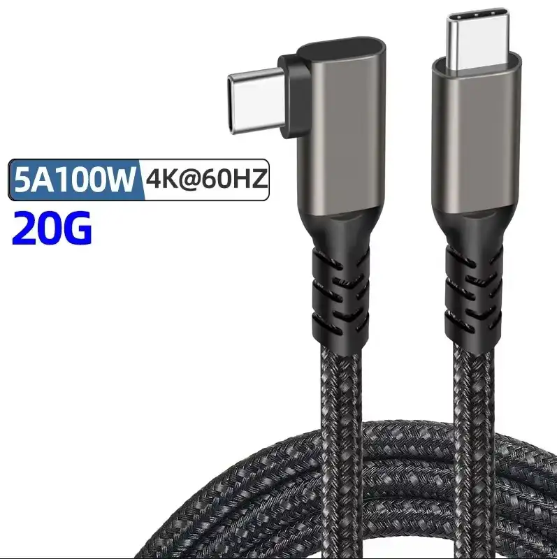 Kettz KT-USBC070 ugaoni USB-C kabl 1 m, 100 W, 20 Gbps