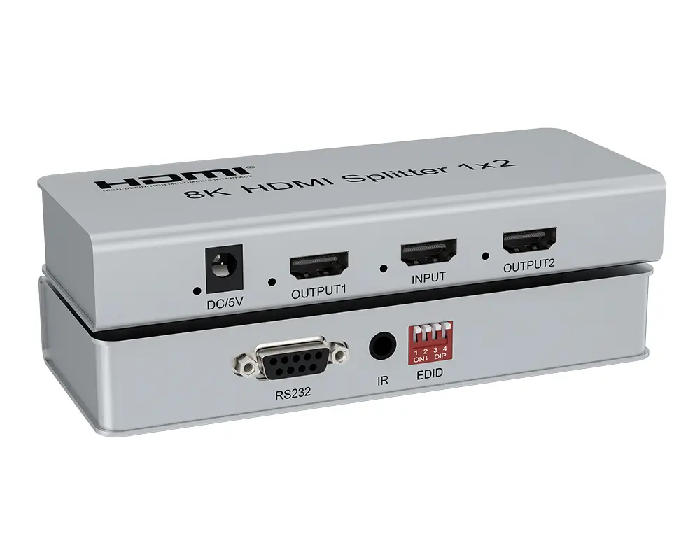 Kettz KT-HSP1208 HDMI spliter 1×2, 8K 60Hz, 40Gbps