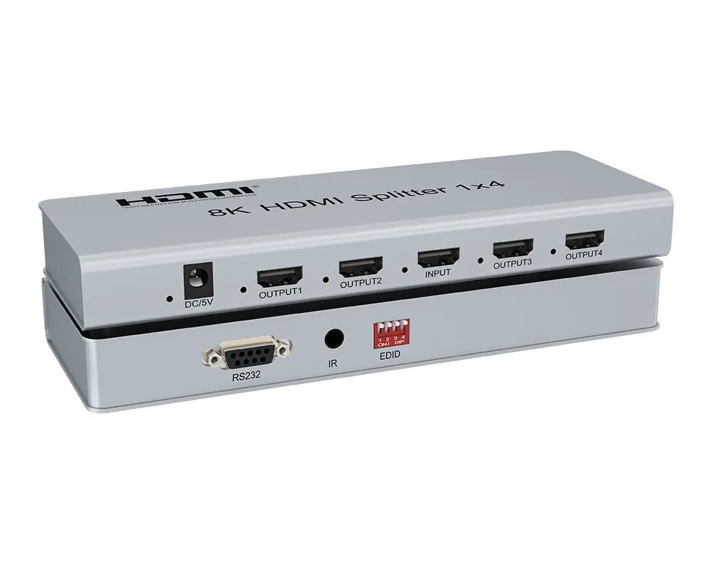 Kettz KT-HSP1408 HDMI spliter 1×4, 8K 60Hz, 40Gbps