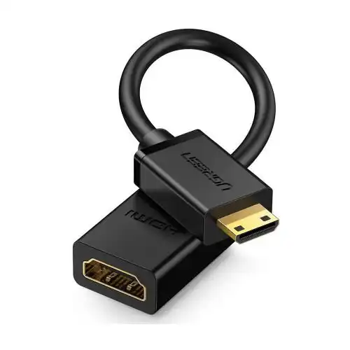 UGREEN 20137 Mini HDMI muški na HDMI ženski adapter, 22 cm, 4K 60Hz