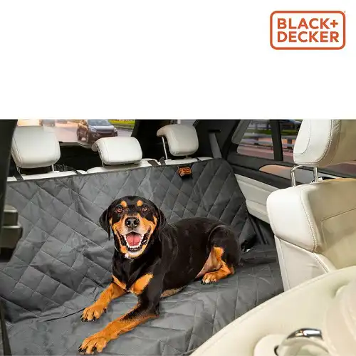 BLACK+DECKER presvlaka za zadnje sedište 140 x 123 cm, crna