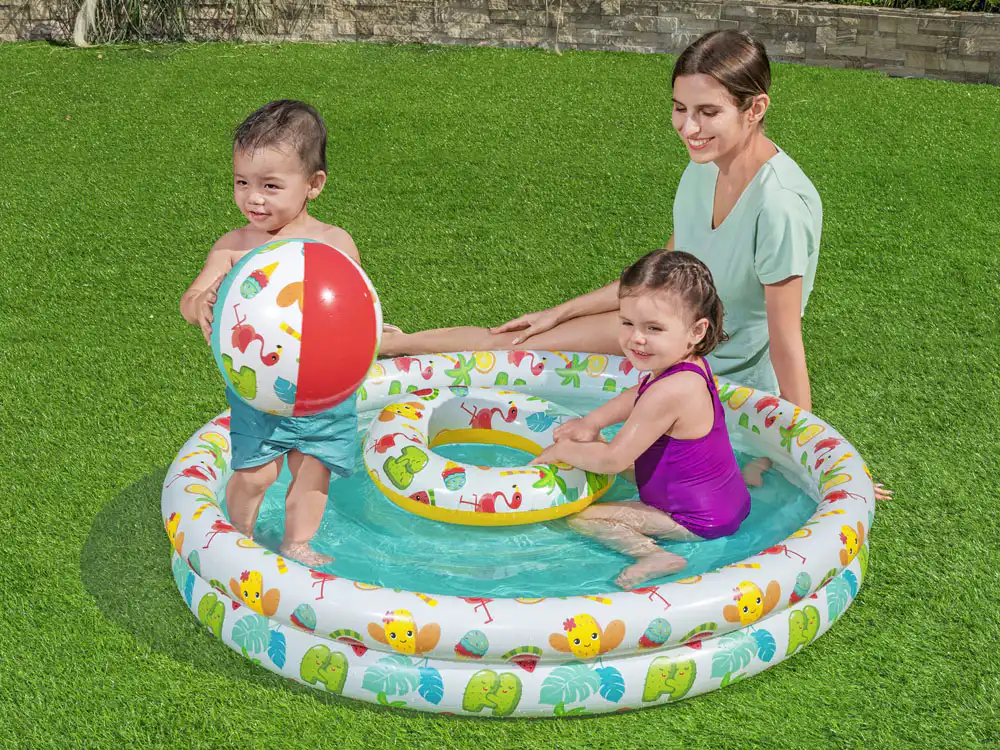 Bestway 51124 dečji naduvavajući bazen 122 x 20 cm sa loptom i šlaufom