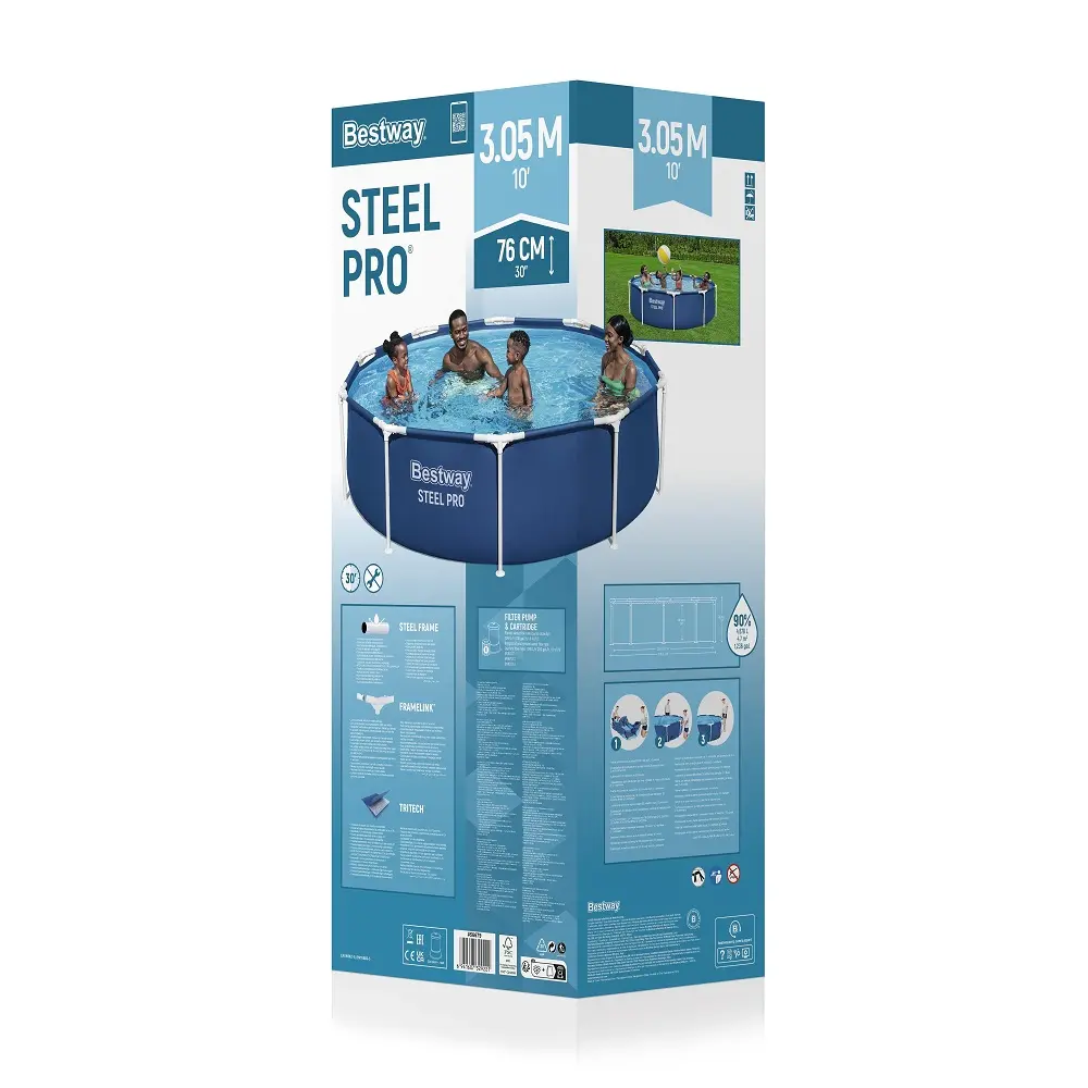 Bestway Steel Pro 56679 okrugli bazen 305 x 76 cm sa pumpom