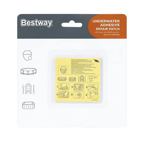 Bestway 62091 set za reparaciju bazena, 10 vodootpornih zakrpa