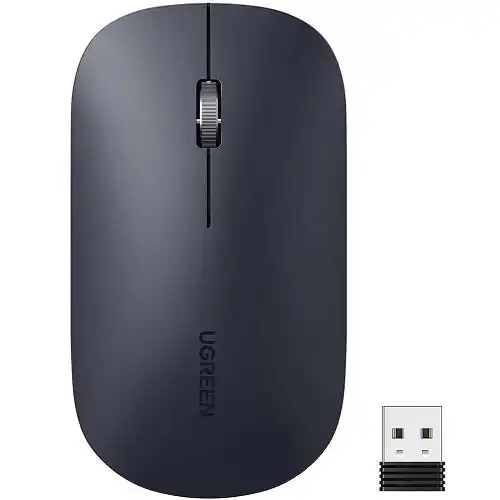 UGREEN MU001 Gray Black bežični miš 2.4 GHz, 4000 DPI