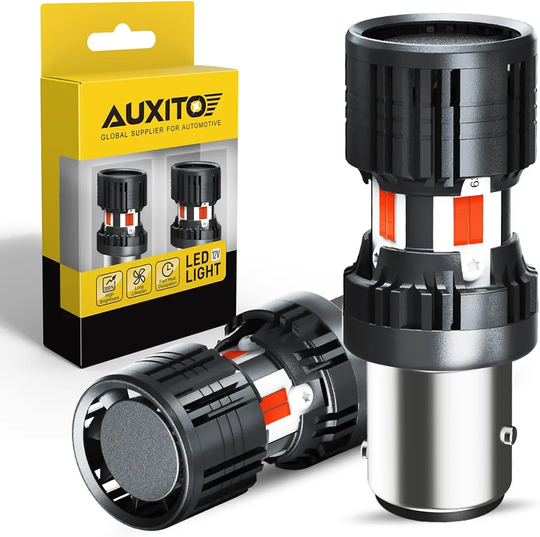 AUXITO 1157/BAY15D LED sijalice crvene CANBUS, 4000 lm, set 2 kom