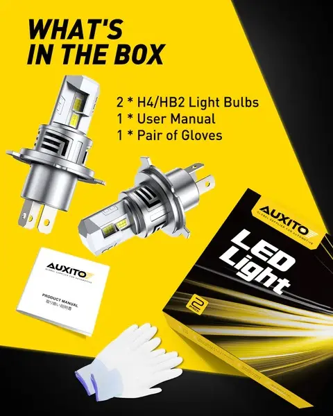 AUXITO DD-M6S-H4-A LED sijalice H4/HB2, 60 W, 13.000 lm, 6500 K, CANBUS