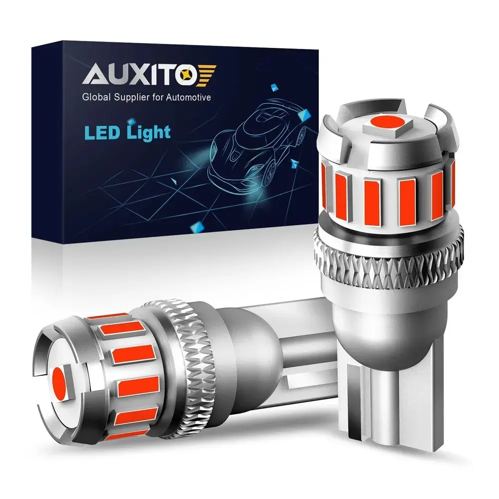 AUXITO 2F13-T10-R2 T10 W5W LED sijalice 6500K crvene CANBUS 360°