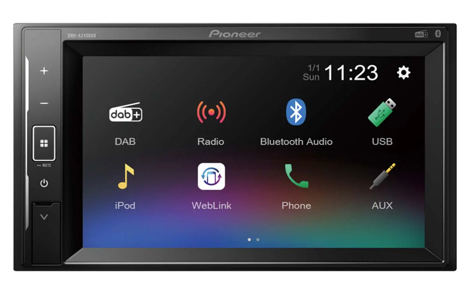 Pioneer DMH-A240DAB multimedijalni radio 2-DIN, ekran 6,2 inča, DAB+