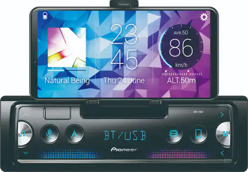 Pioneer SPH-10BT Bluetooth auto-radio 1-DIN sa držačem za telefon