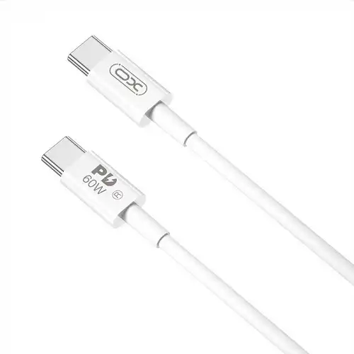 XO NB-Q190B USB-C na USB-C kabl 2 m 60 W beli