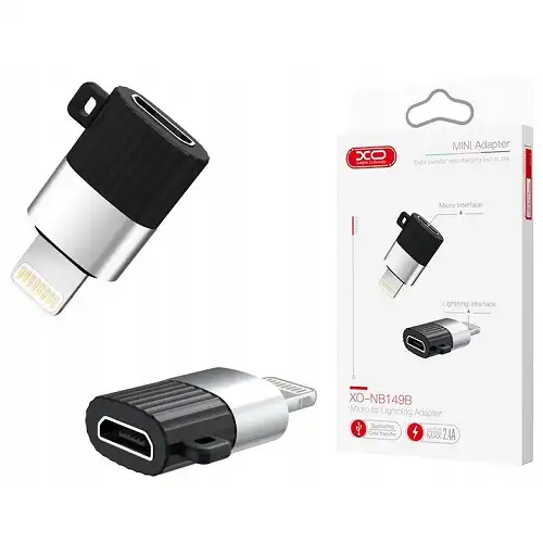 XO NB149-B micro USB na Lightning adapter za punjenje i prenos podataka