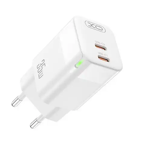 XO CE07(EU) GaN PD punjač 35 W sa 2× USB-C porta
