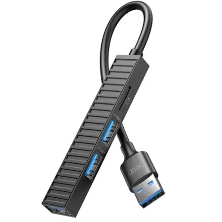 XO HUB014A 4-u-1 USB-A hub sa USB 3.0, 2× USB 2.0 i TF čitačem