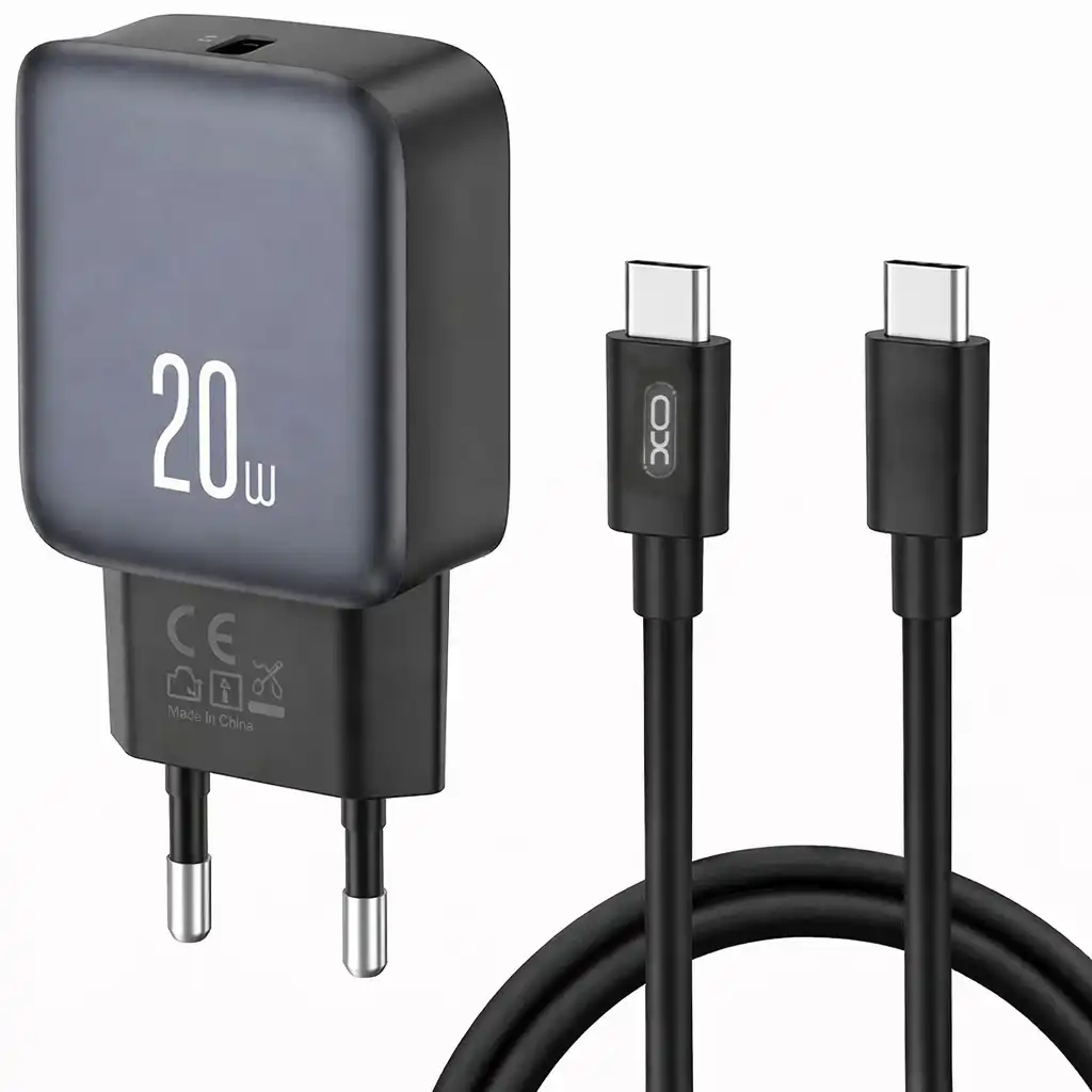 XO L153 USB-C kućni punjač 20 W PD sa Type-C kablom