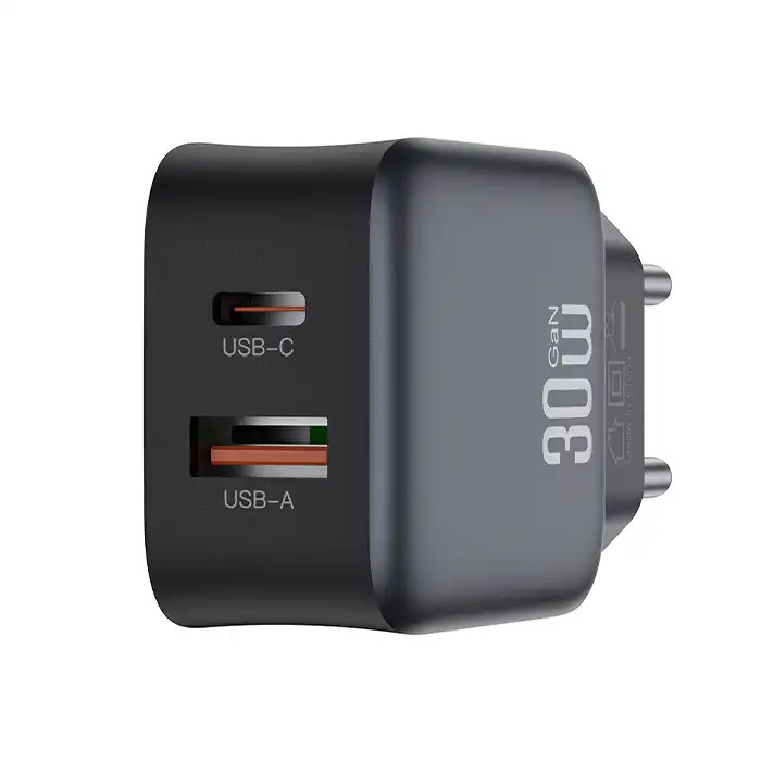 XO L156 GaN kućni punjač 30 W USB-C + USB-A PD/QC