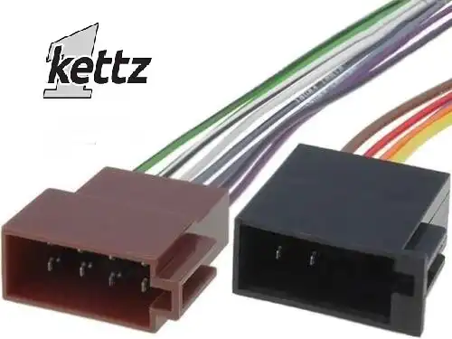 Kettz ISO-UNI.2 ženski ISO konektor za auto-radio, 5+8 pinova