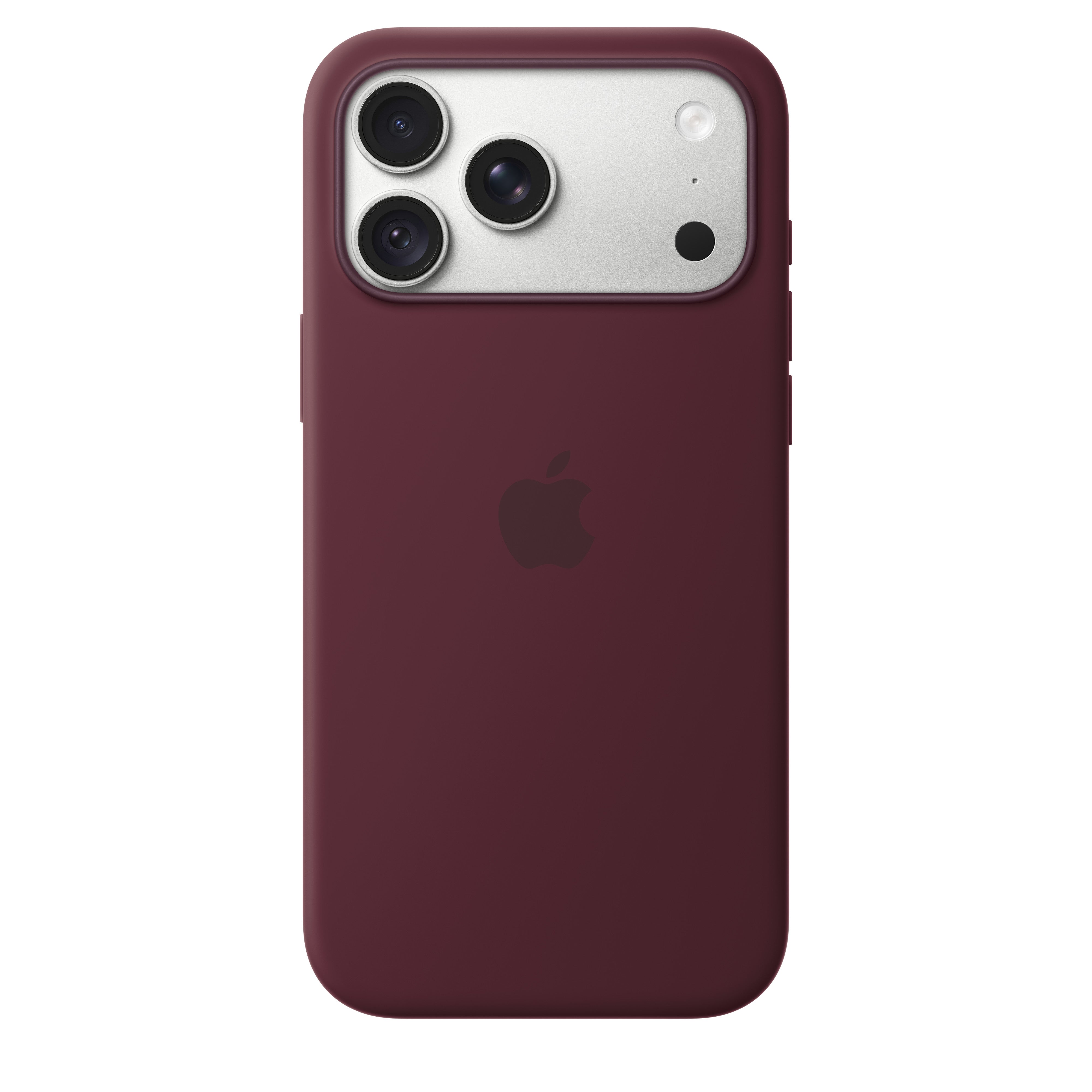 Apple silikonska MagSafe maska za iPhone 18 Pro Max, burgundi