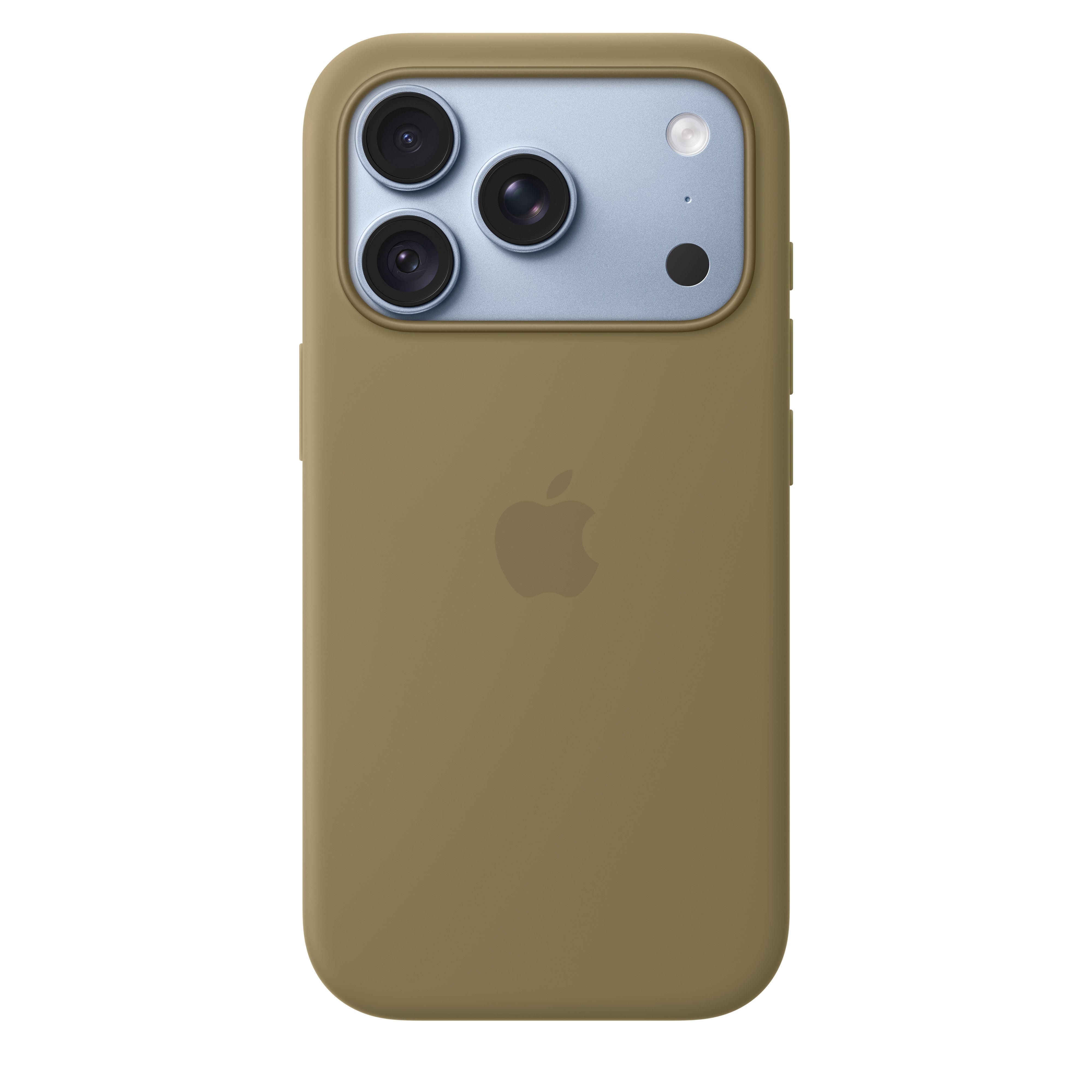 Apple silikonska futrola za iPhone 18 Pro sa MagSafe, maslinasta