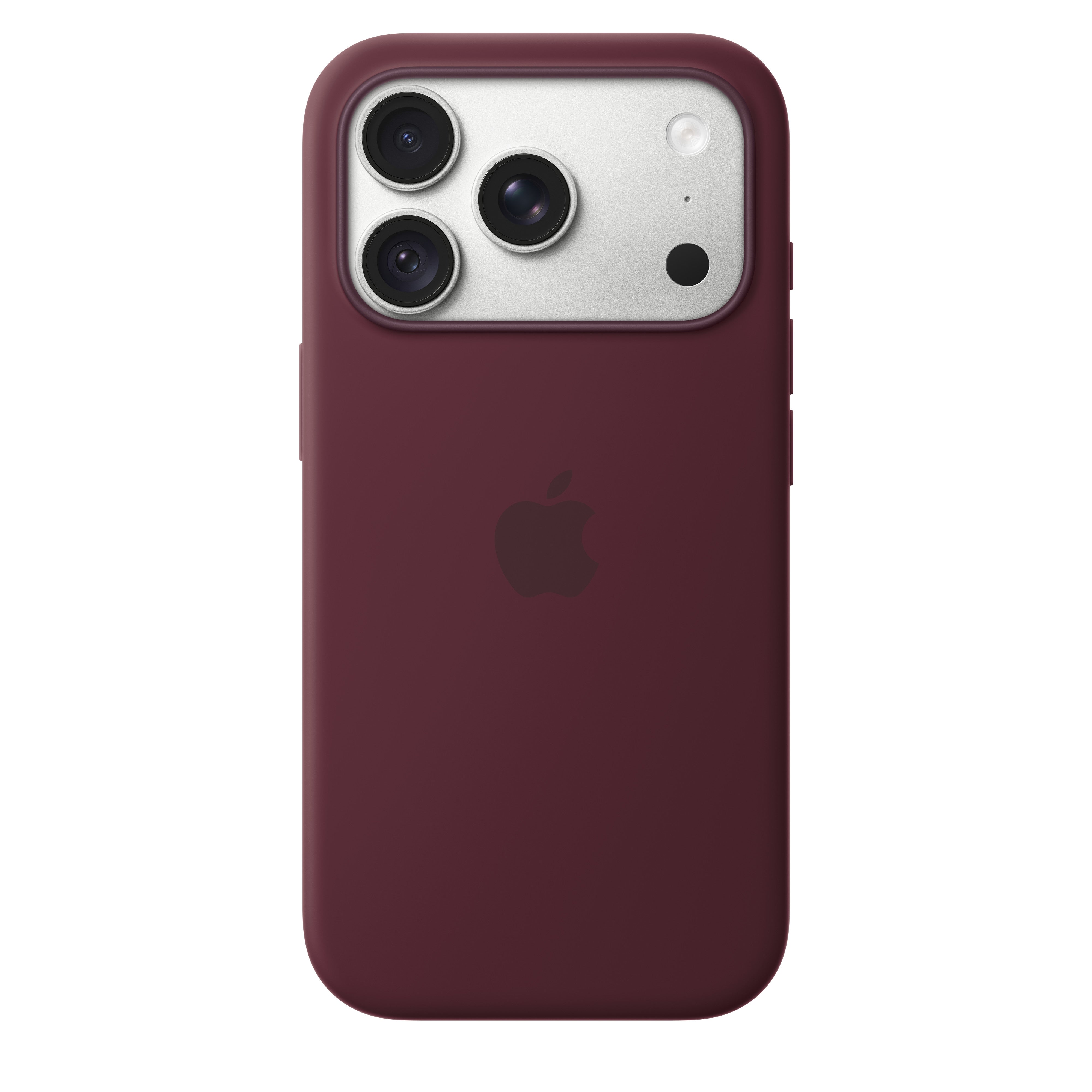 Apple silikonska maska MagSafe za iPhone 18 Pro, burgundi