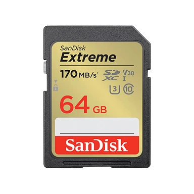 SanDisk Extreme SDSDXV2-064G-GNCIN, SDXC 64 GB, UHS-I