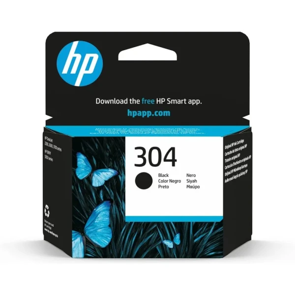 HP 304 N9K06A originalni crni kertridž, 2 ml, oko 120 strana