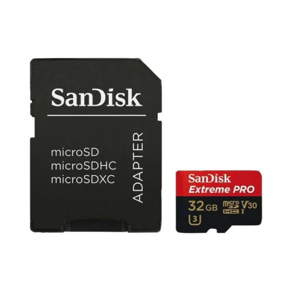 SanDisk Extreme PRO microSDHC 32 GB UHS-I U3 V30 A1 sa SD adapterom