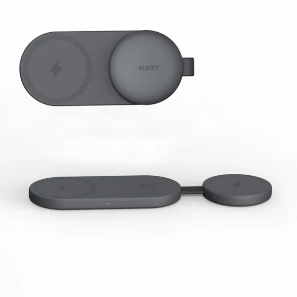 AUKEY MagFusion C Pro LC-MC314 Qi2.2 punjač 3-u-1 sa adapterom 67 W