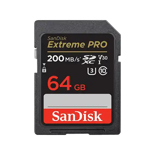 SanDisk Extreme PRO SDXC UHS-I 64 GB, do 200 MB/s