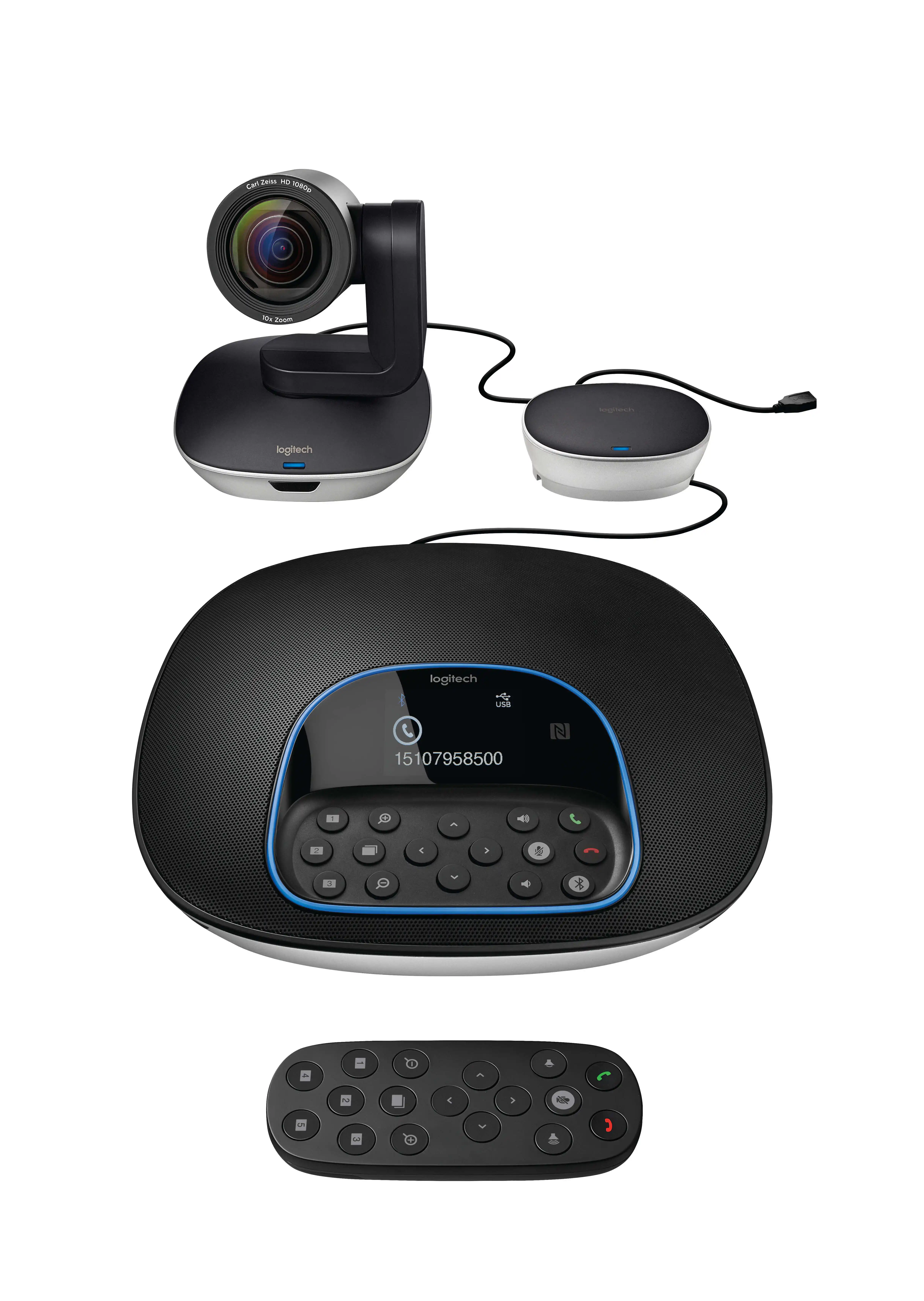 Logitech GROUP sistem za video-konferencije 1080p, 10× HD zum