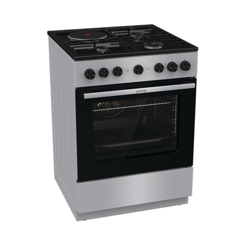 Gorenje GK6B41SD kombinovani šporet, sivi, 71 l