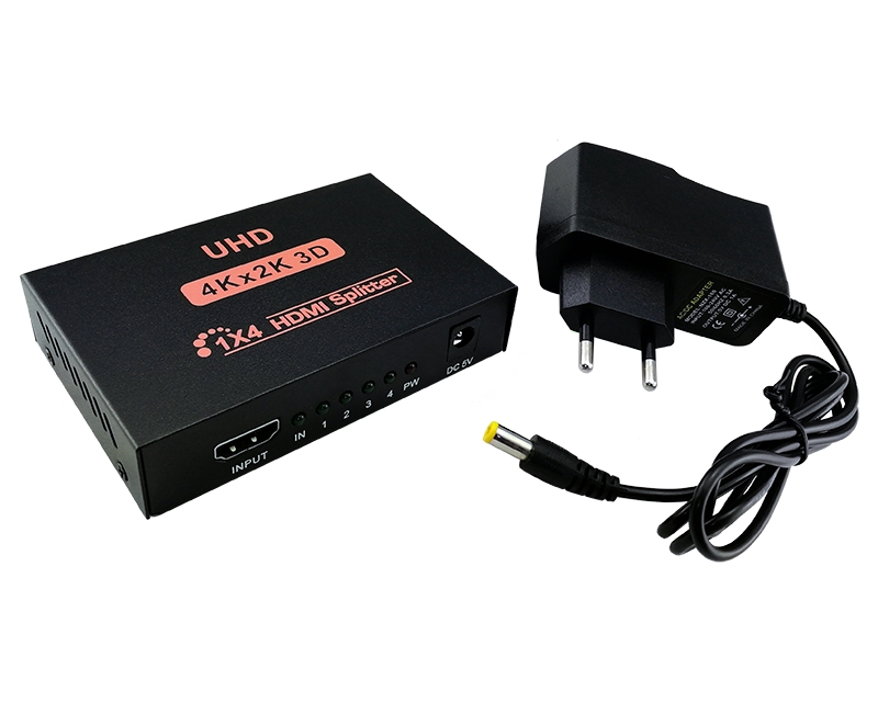 E-Green AVU00493 HDMI 2.0 razdelnik 1 ulaz / 4 izlaza, 4K/2K/3D