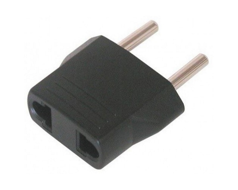 E-Green OST04252 adapter Euro utikač na USA utičnicu, crni