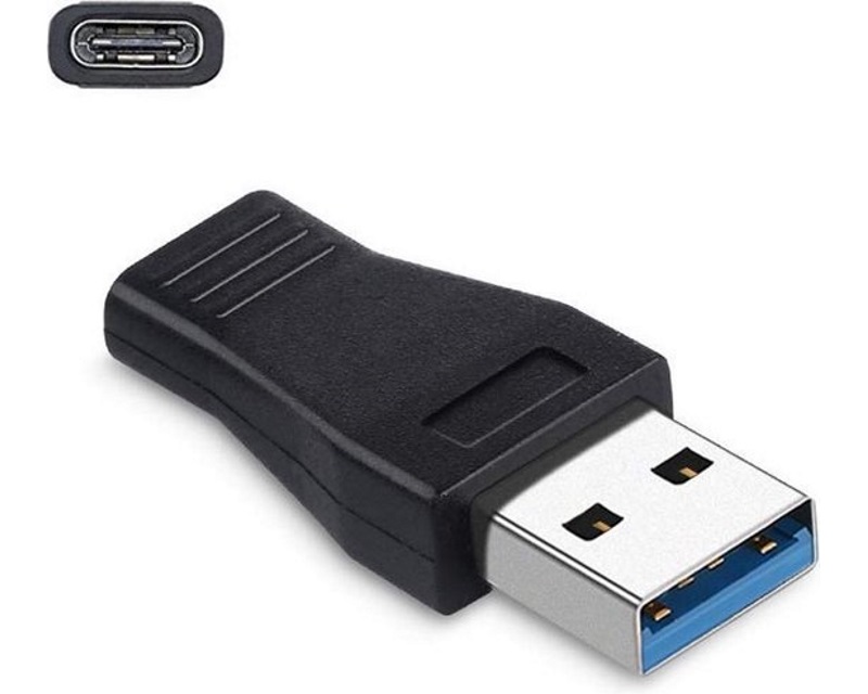 E-Green OST04961 adapter USB-A 3.0 muški na USB-C ženski, crni