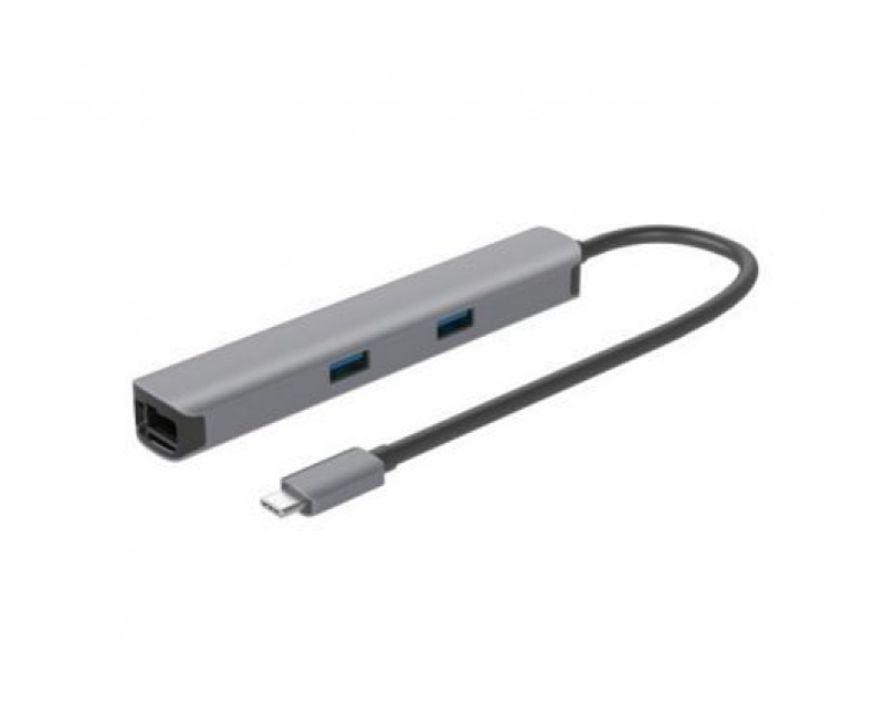E-Green OST06968 USB-C 7-u-1 hub sa HDMI, LAN i PD 100 W