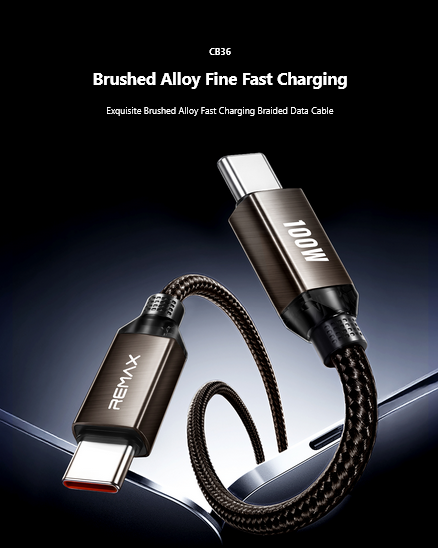 REMAX CB36 braon USB-C kabl 100 W, 1,2 m