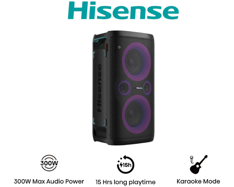 Hisense Party Storm aktivni Bluetooth zvučnik, 300 W