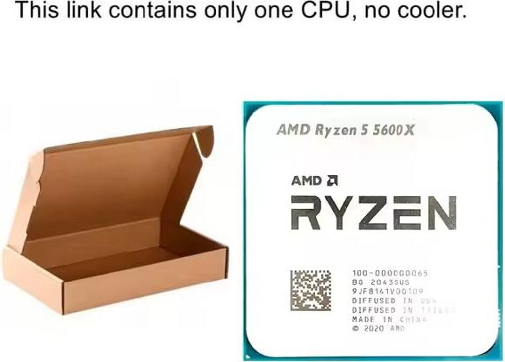 AMD Ryzen 5 5600X AM4 procesor, 6 jezgara, Tray