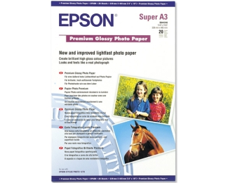 Epson S041334 Premium Semigloss foto-papir A3, 250 g/m², 20 listova
