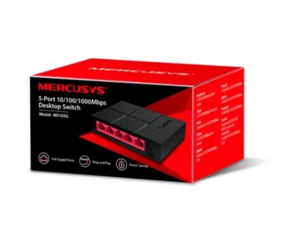 Mercusys MS105G neuključeni gigabitni switch sa 5 portova