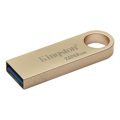 Kingston DataTraveler SE9 G3 USB 3.2 Gen 1 flash memorija, 128 GB, zlatna