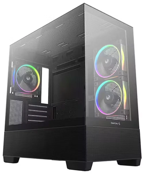 DeepCool CG380 3F R-CG380-BKAGM3-G mATX kućište, crno, 3 ARGB ventilatora