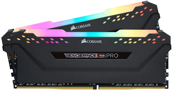 Corsair Vengeance RGB PRO 32 GB DDR4-2933 kit, 2 × 16 GB, CL16, crni