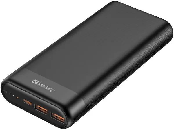 Sandberg power bank 420-62, 20.000 mAh, USB-C PD 65 W i 2×QC 3.0