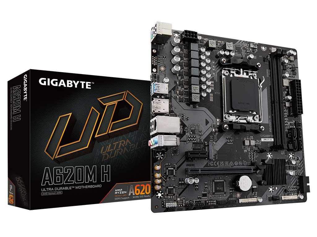 Gigabyte A620M H rev. 1.0 micro-ATX matična ploča, AM5, DDR5