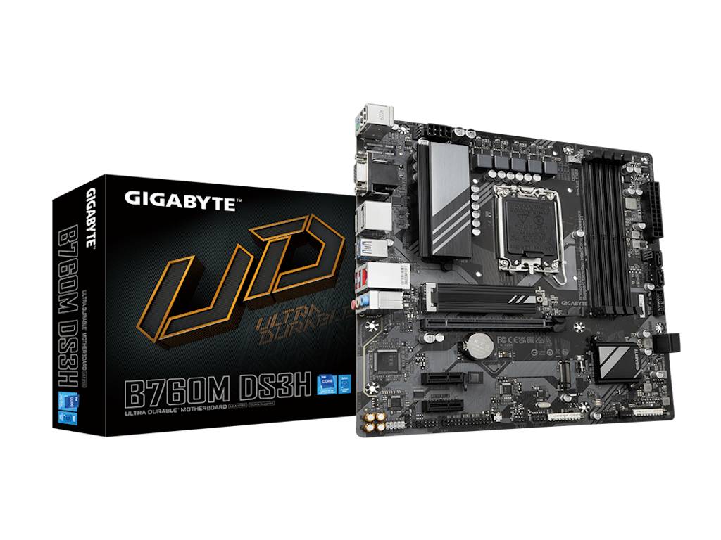 Gigabyte B760M DS3H GEN5 rev. 1.0 micro-ATX matična ploča, LGA1700, DDR5