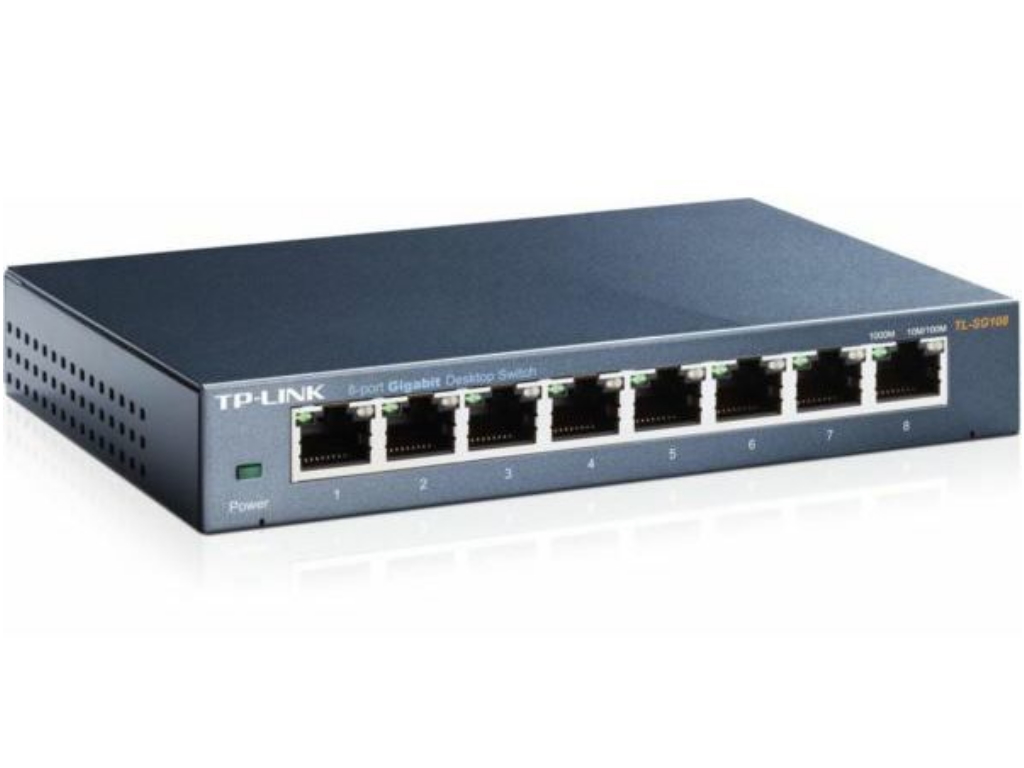 TP-Link TL-SG108 8-portni Gigabit Ethernet switch sa metalnim kućištem