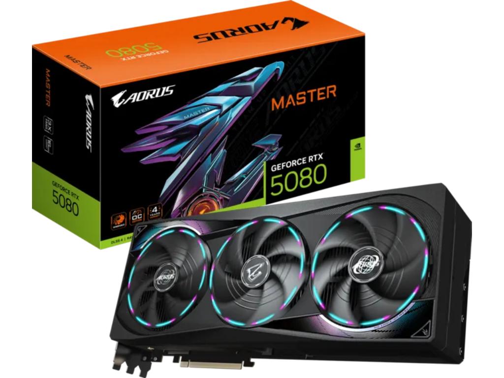 GIGABYTE AORUS GeForce RTX 5080 MASTER 16G grafička kartica